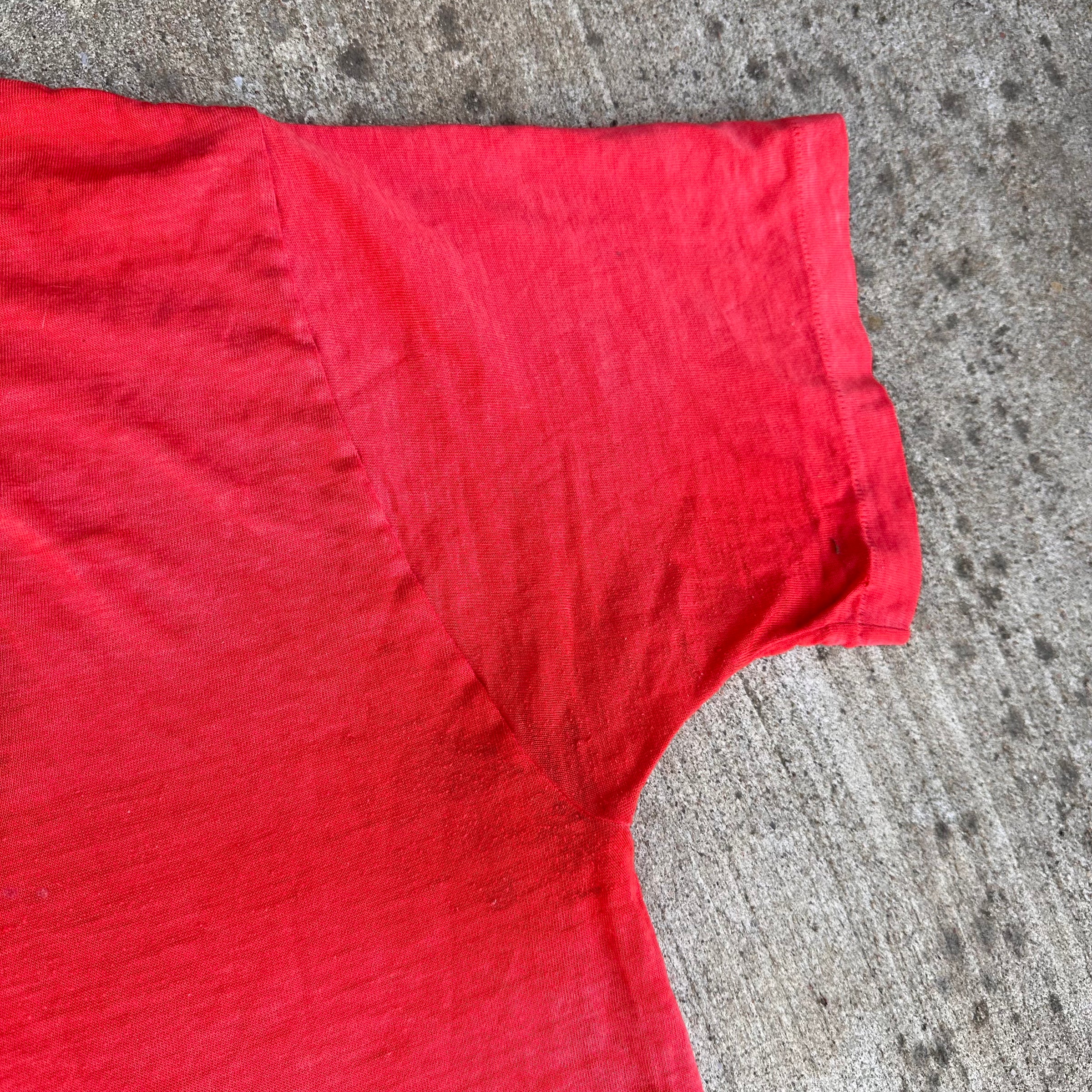 1980’s Thrashed Paper Thin Adidas T-Shirt Large