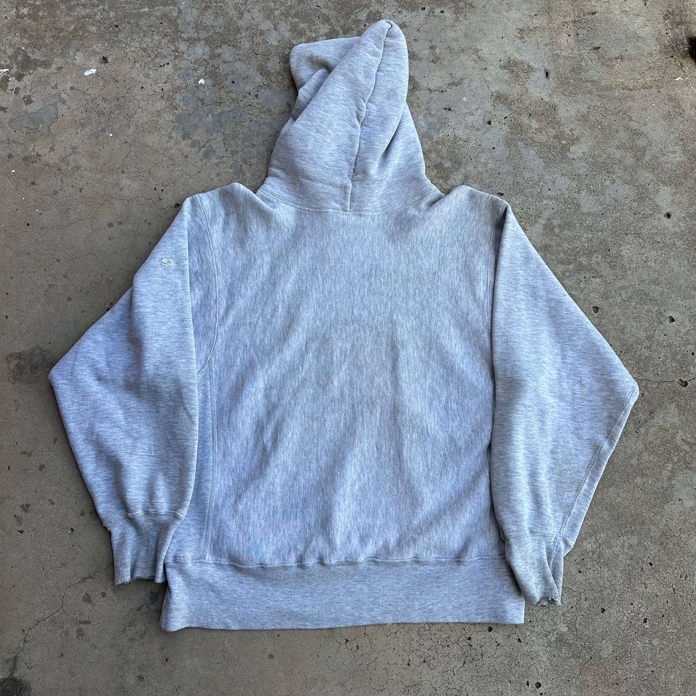 1980’s Champion Reverse Weave Winged Foot Hooded Sweatshirt Large