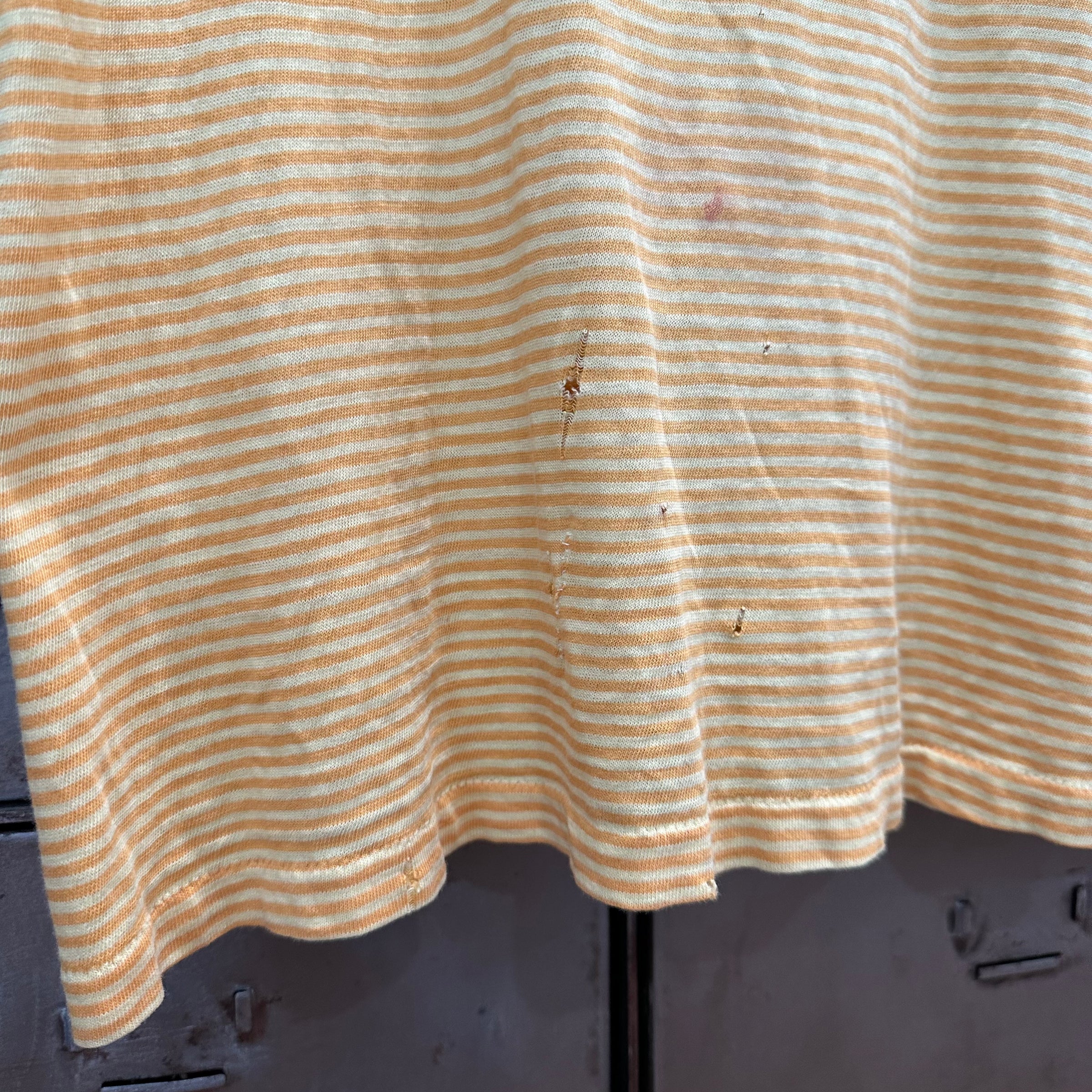 1960’s Jantzen Striped Yellow T-Shirt Medium