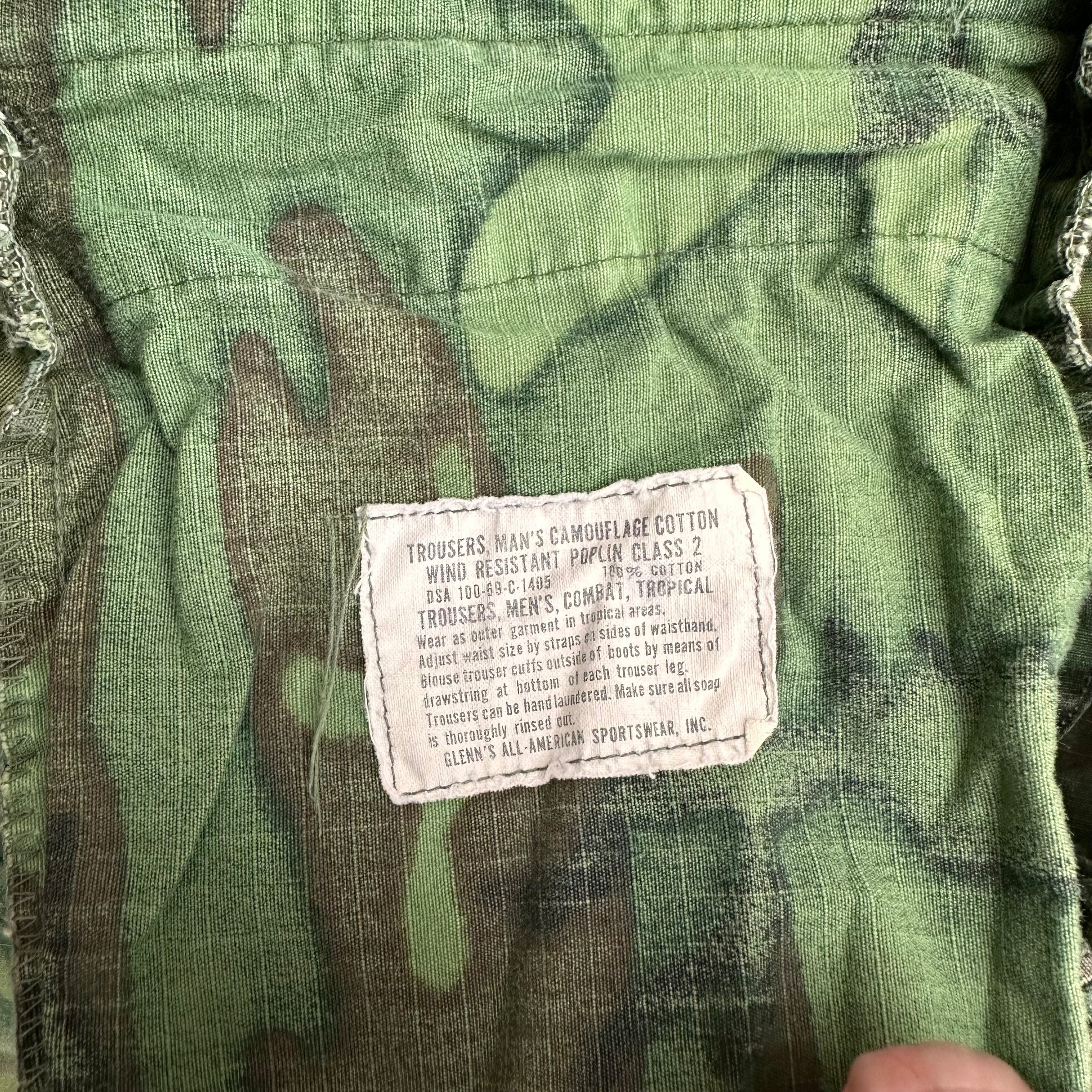 1960’s ERDL Camo Jungle Pants 36” Waist Medium Regular