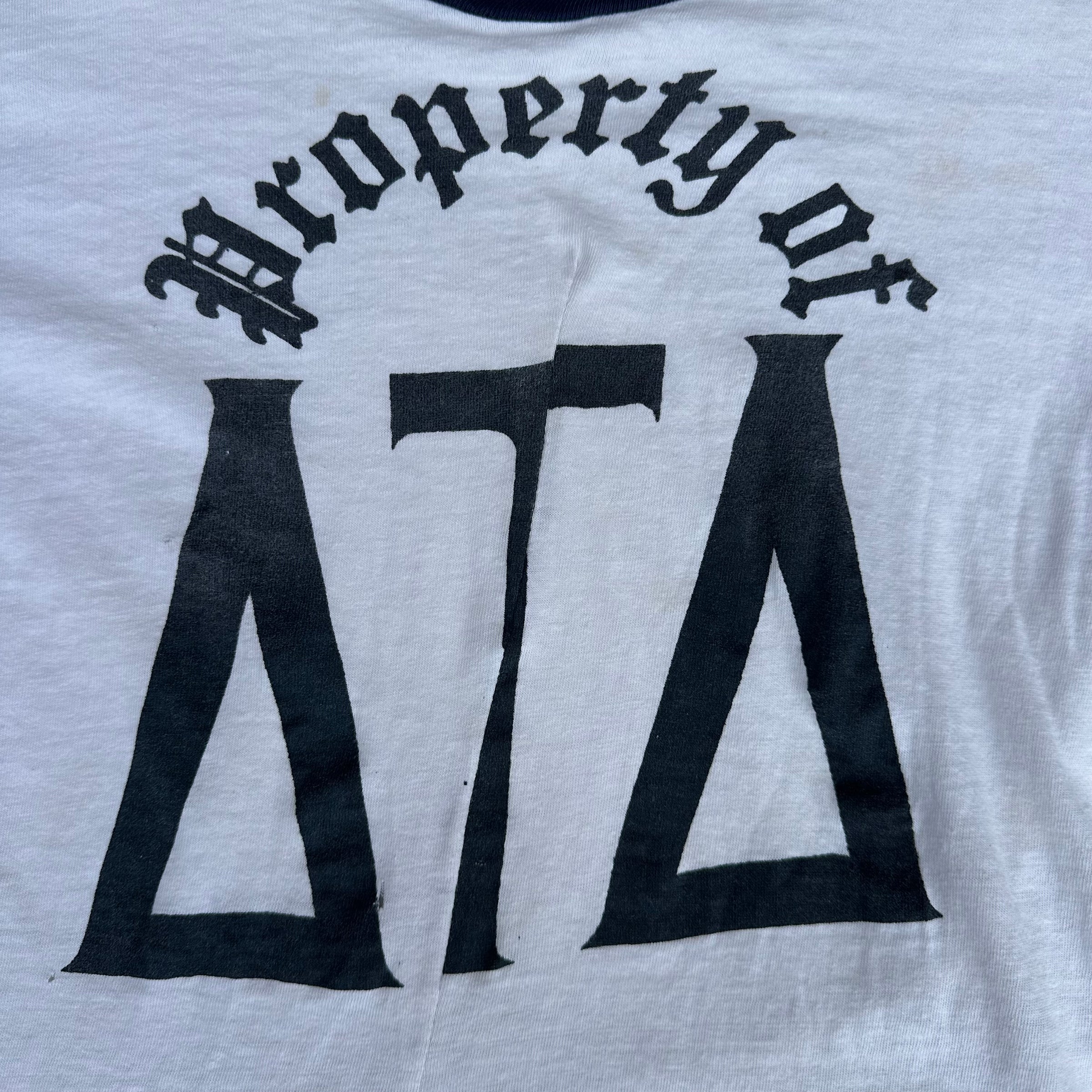 1960’s Delta Tau Delta Fraternity Ringer T-Shirt Small
