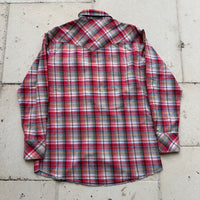 1970’s Champion Plaid Cotton Western Flannel Large