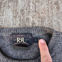 1990’s RRL Grey Lambswool Sweater Large