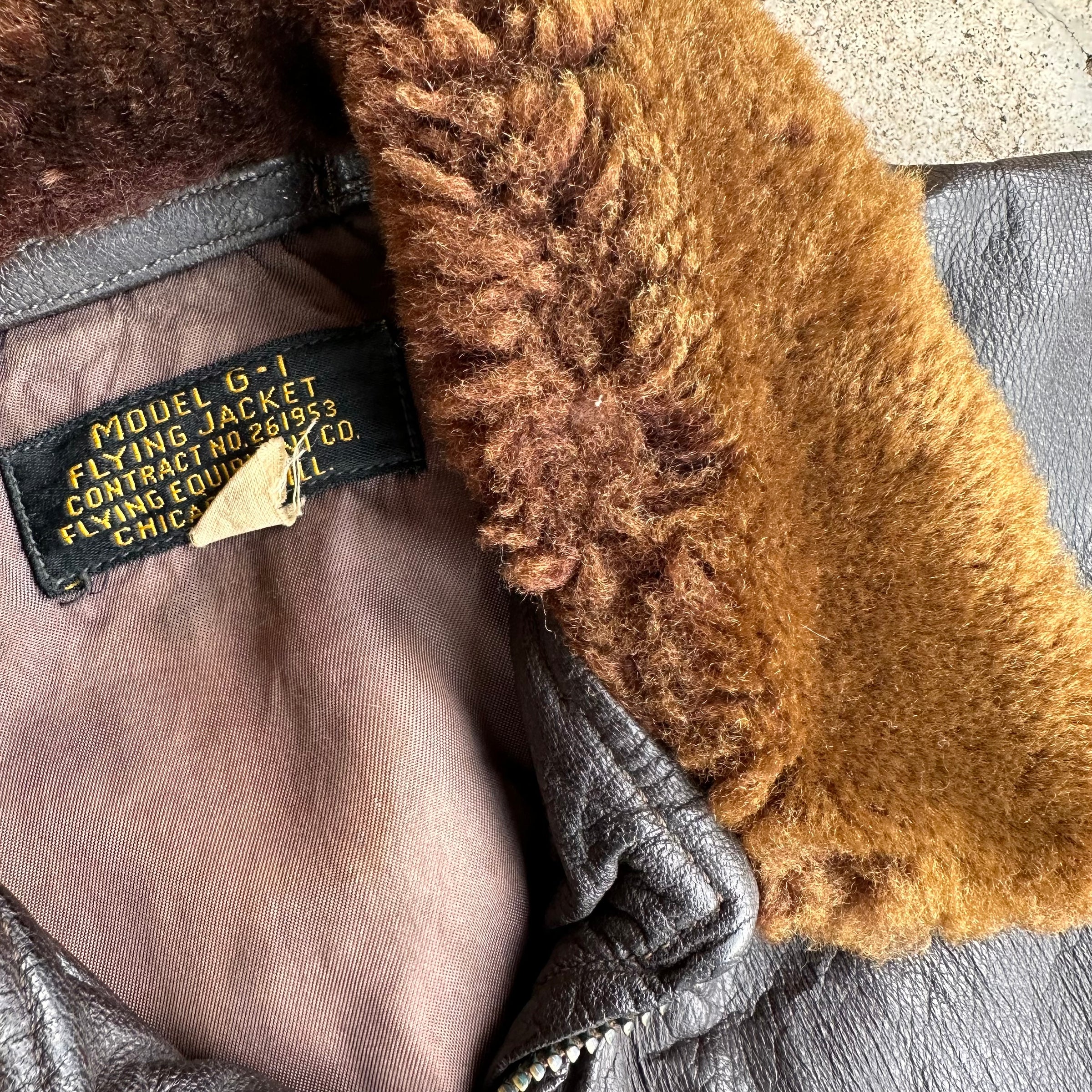 1950’s Flying Equipment Co G-1 Flight Jacket Size 38