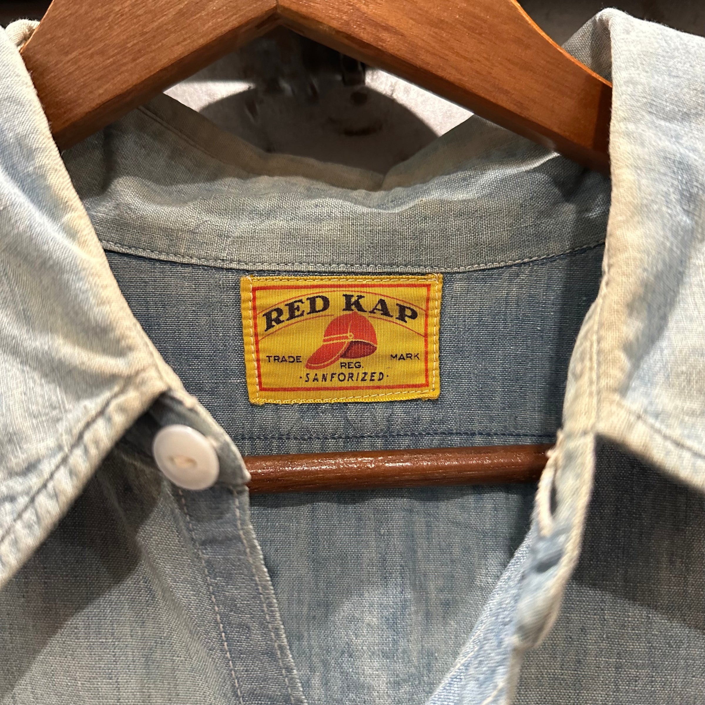 1950’s Red Kap Chambray Work Shirt L/XL