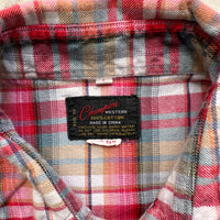1970’s Champion Plaid Cotton Western Flannel Large