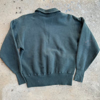 1940’s/50’s Oklahoma A&M Flock Print Quarter Zip Sweatshirt