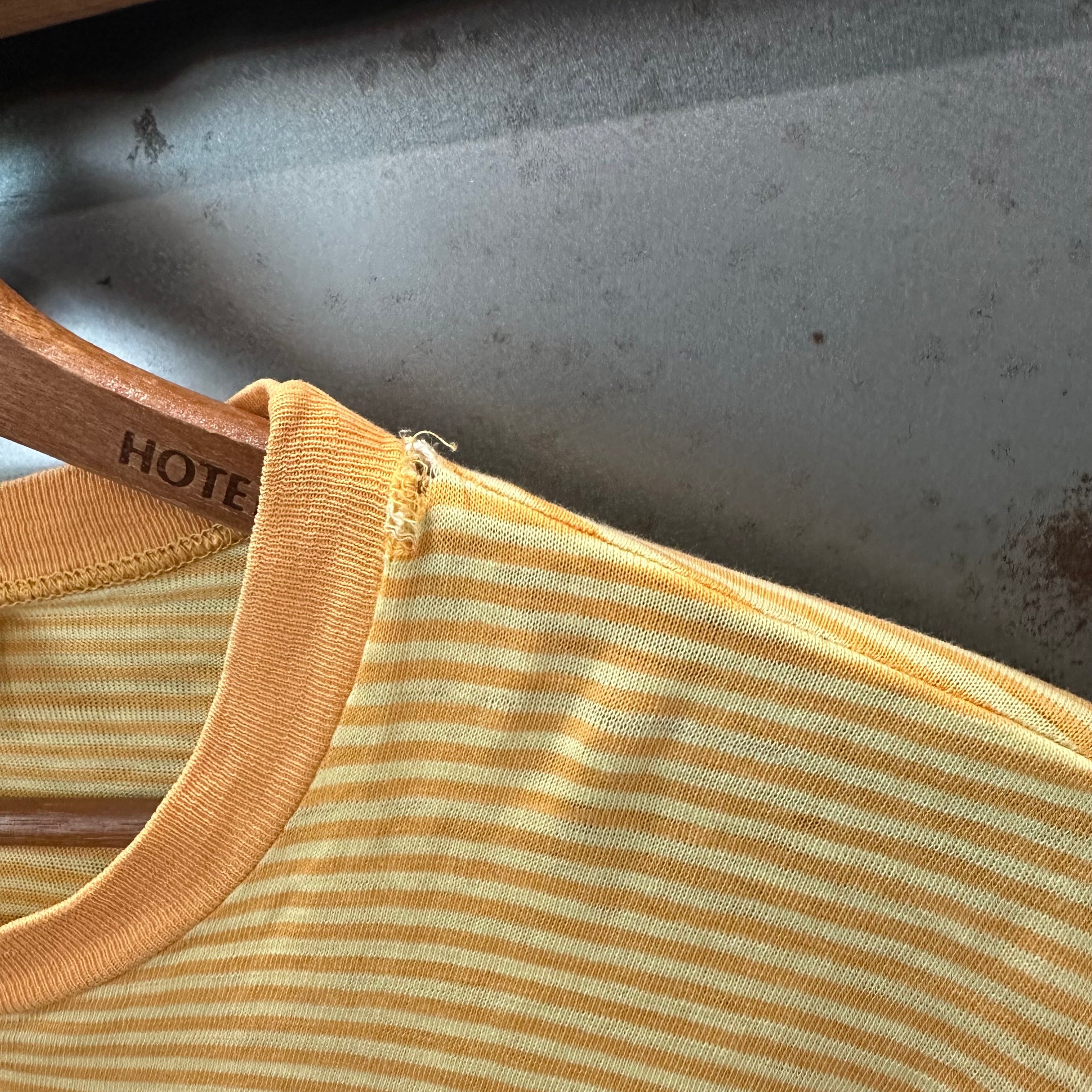 1960’s Jantzen Striped Yellow T-Shirt Medium