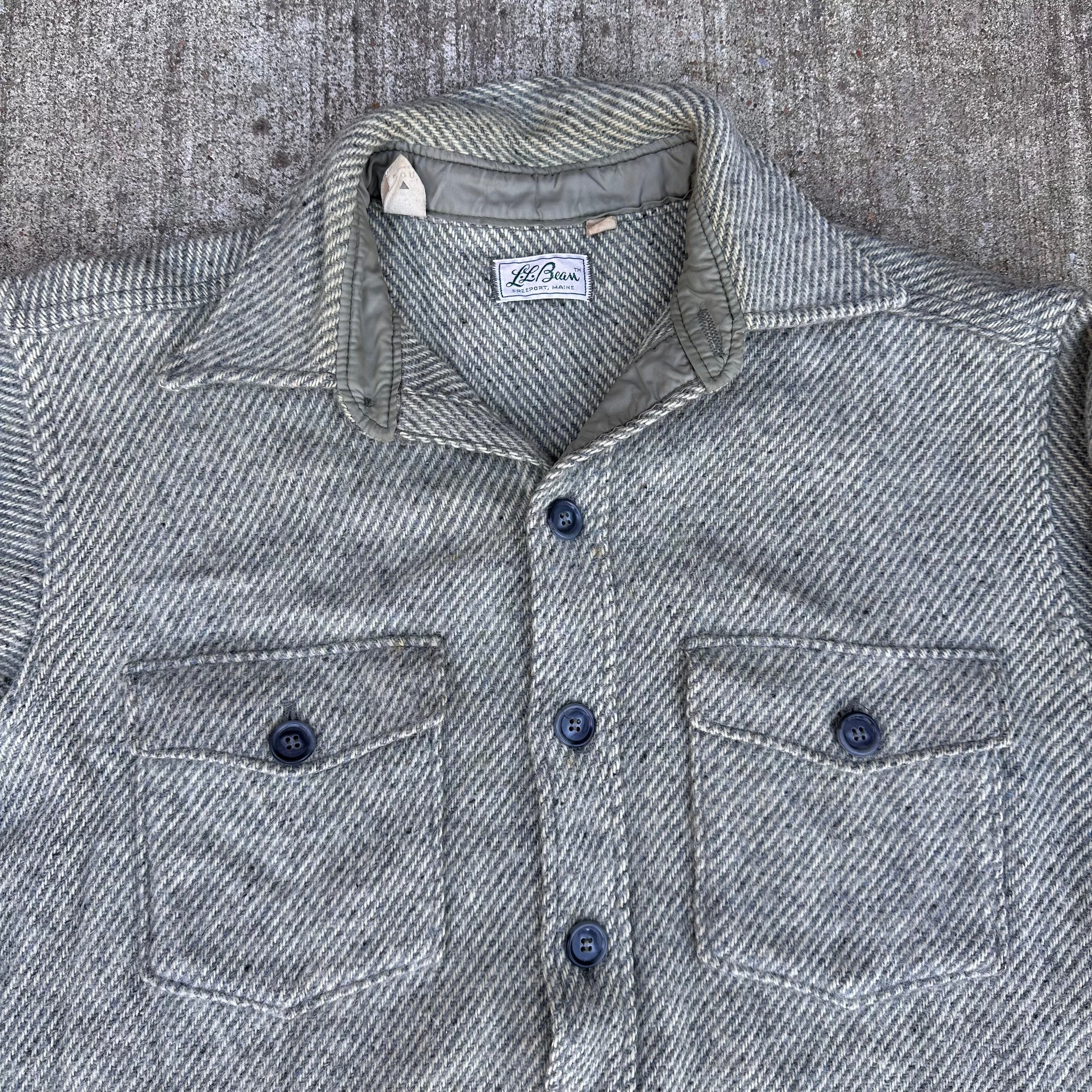 1960’s LL Bean Wool Flannel Shirt Large