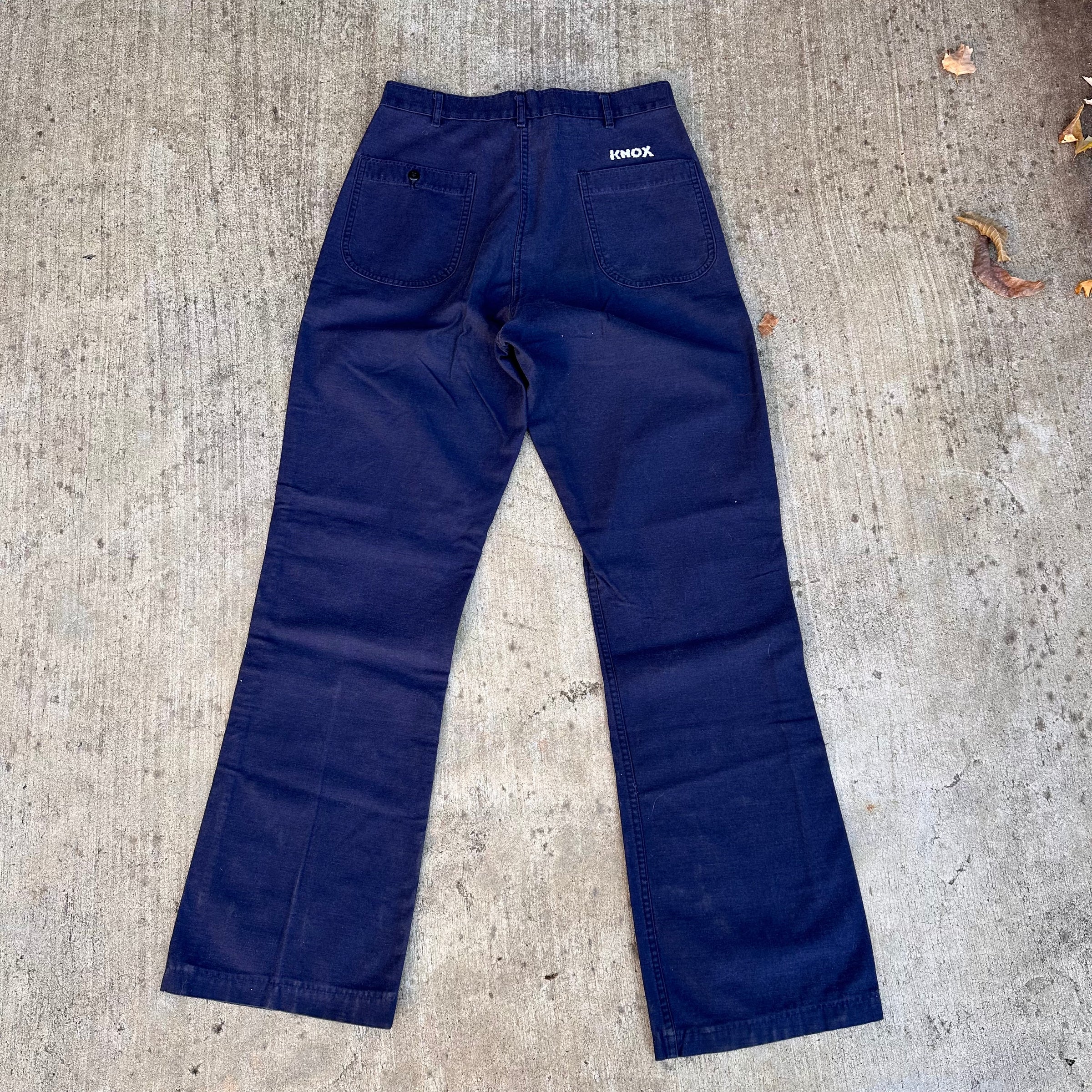 1970’s US Navy Dark Blue Utility Trousers 30” x 31”