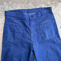 1950’s Stenciled USN Denim Trousers 34” Waist