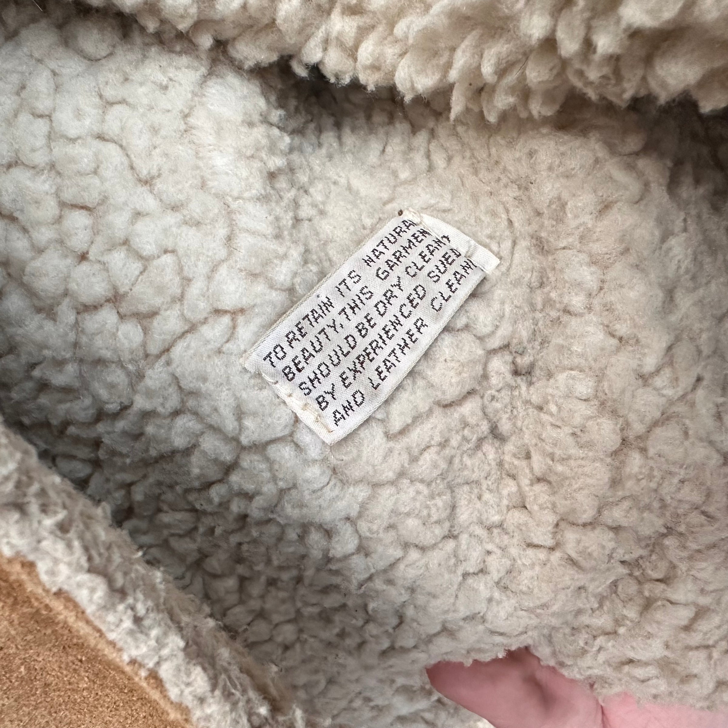 1970’s Levi’s Suede Sherpa Lined Western Vest Small