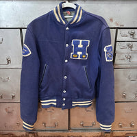 1960’s Bulldog Patched Wool Varsity Jacket 21” Chest