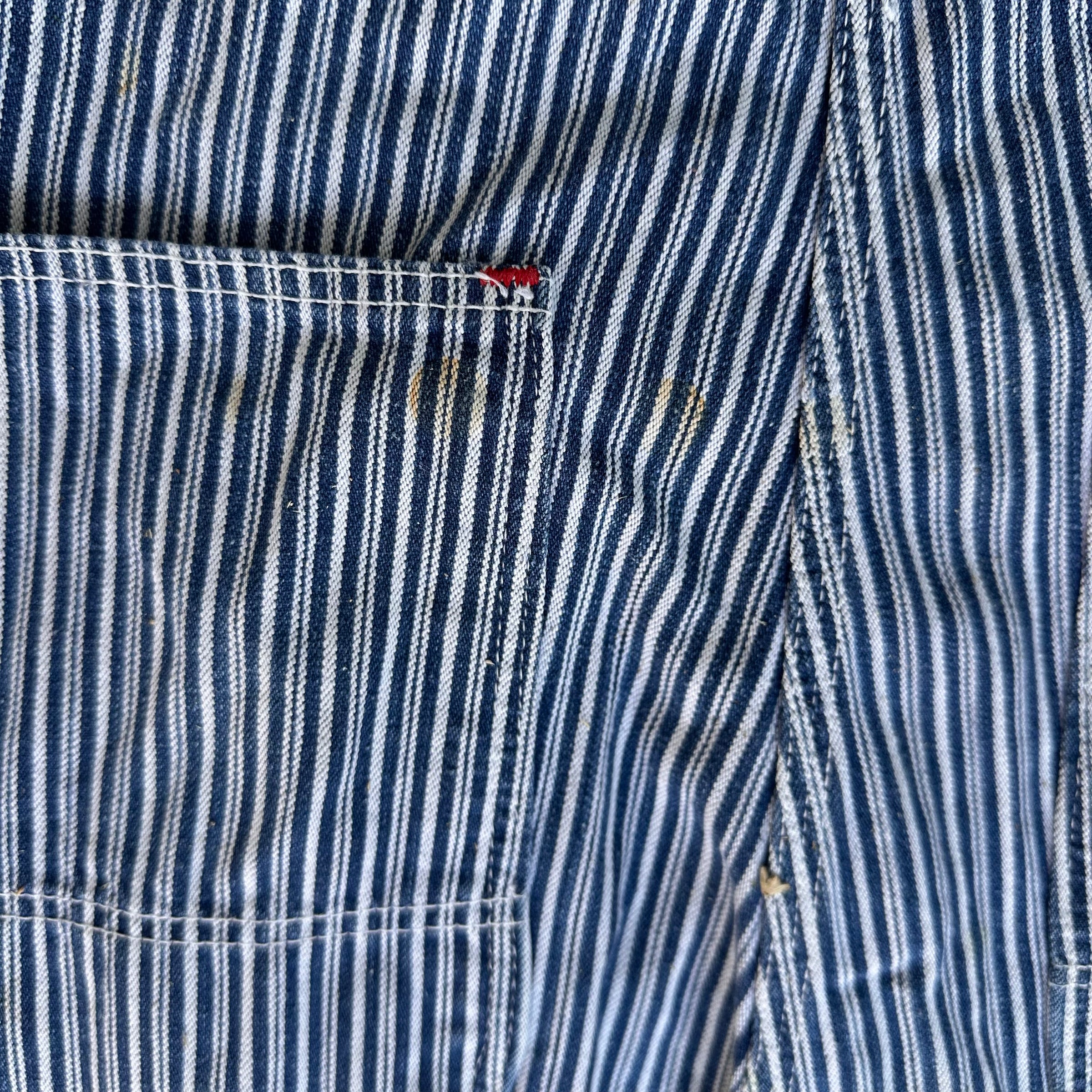 1950’s Anthony’s Buckhide Liberty Stripe Overalls 32” x 30”