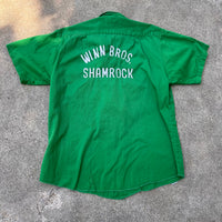 1950’s Shamrock Gas Station Embroidered Work Shirt Medium