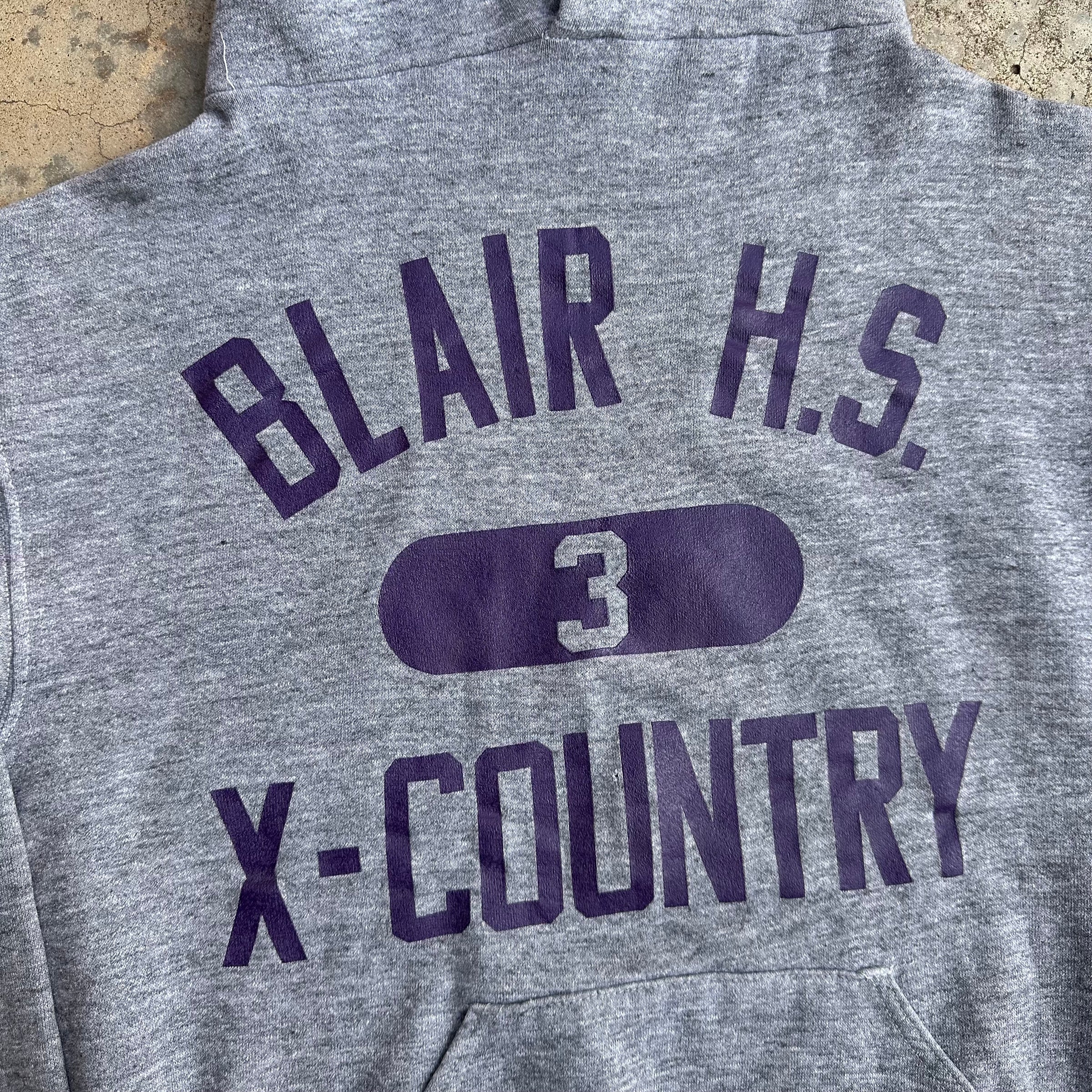 1970’s Russell Athletic Cross Country Hooded Sweatshirt Medium