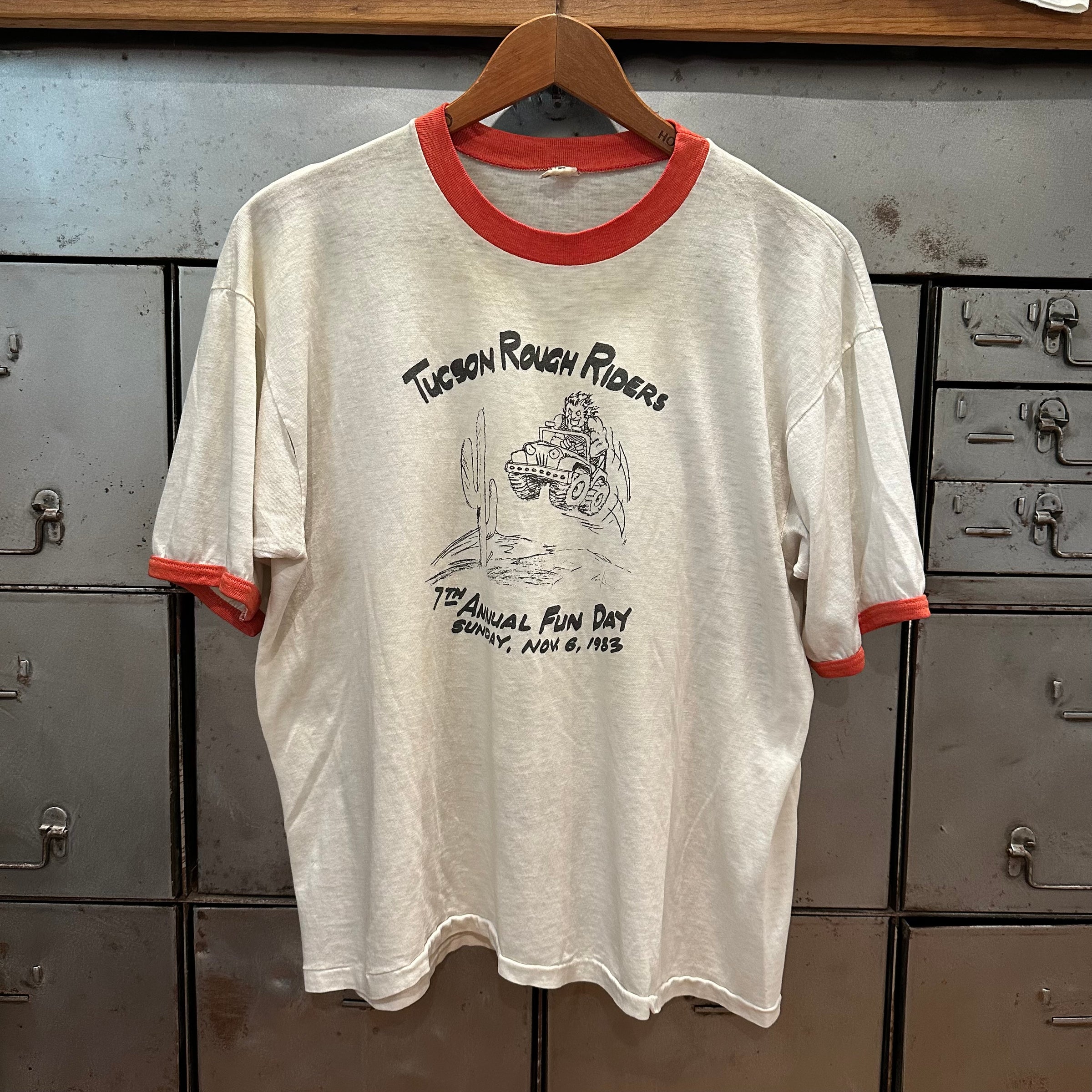 1980’s Tucson Rough Riders Ringer T-Shirt Large