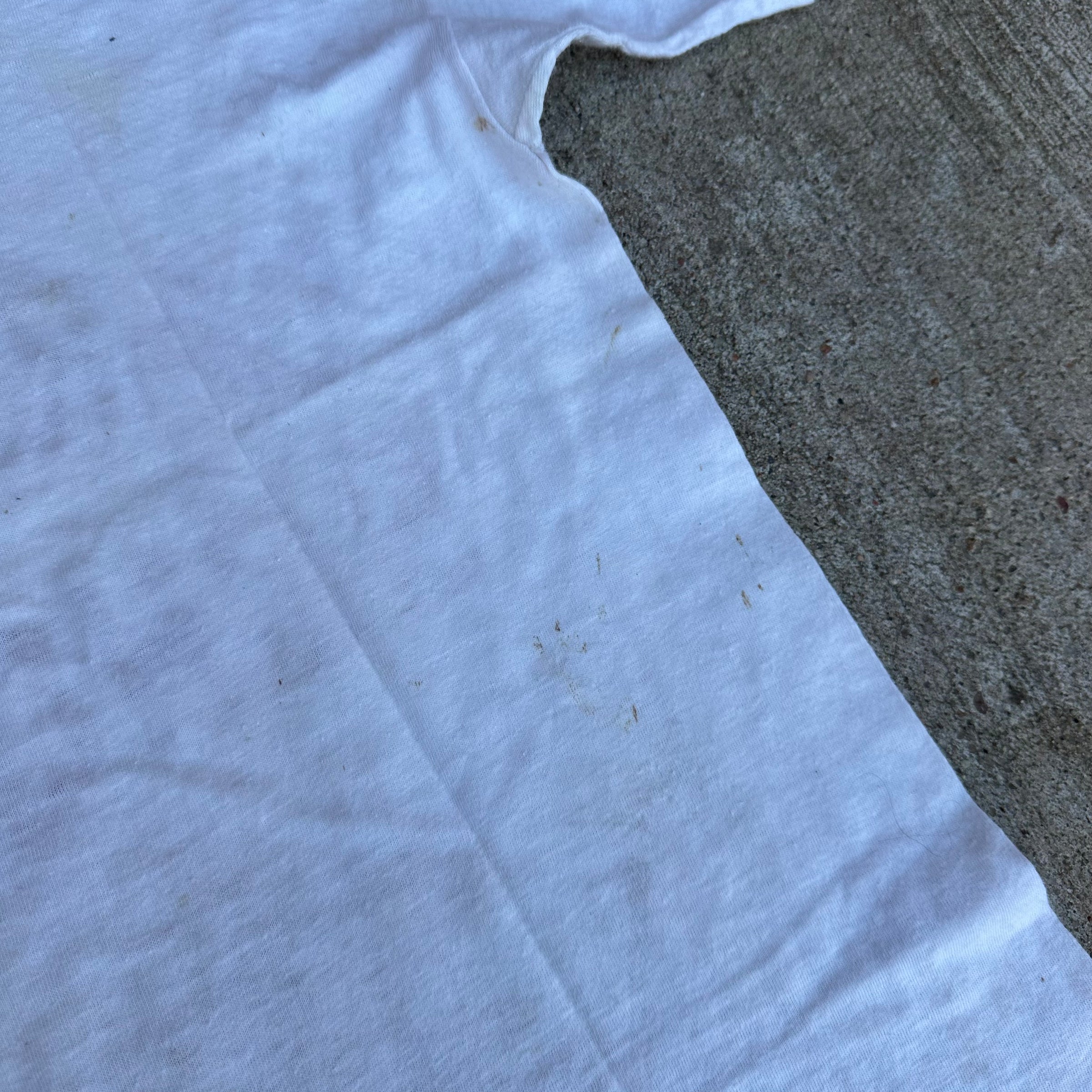 1940’s/50’s Thrashed Garfield School Flock Print T-Shirt XS