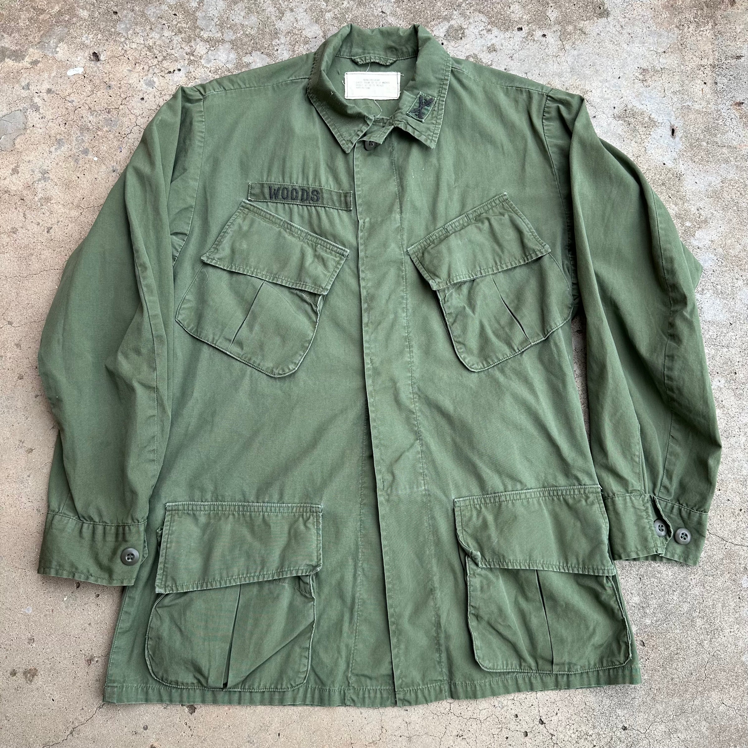 1960’s Vietnam War Poplin Jungle Jacket Small Regular