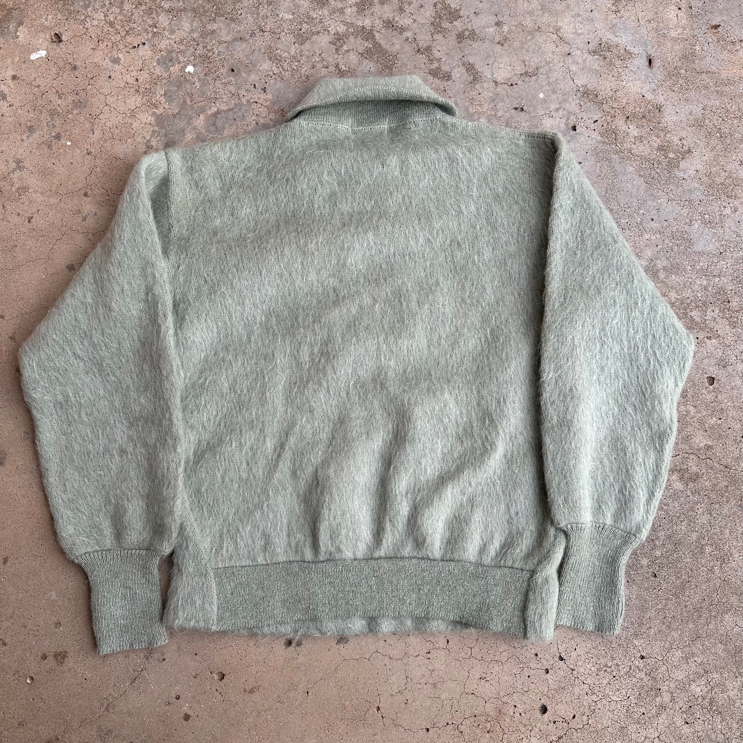 1960’s Campus Lace Up Mohair Sweater Medium