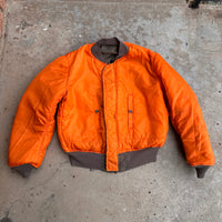 1990’s Alpha Industries Brown Reversible MA-1 Flight Jacket Large 27” Chest