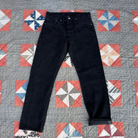 RRL Double RL Slim Fit Black Selvedge Denim Jeans 30” x 29”