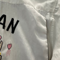 1960’s Japanese Made Cotton Military Souvenir Bowling Shirt 24” Chest