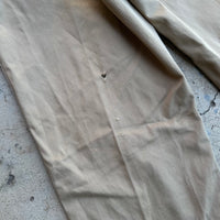1940’s WWII USMC Khaki Chino Pants with Metal Buttons 31” Waist