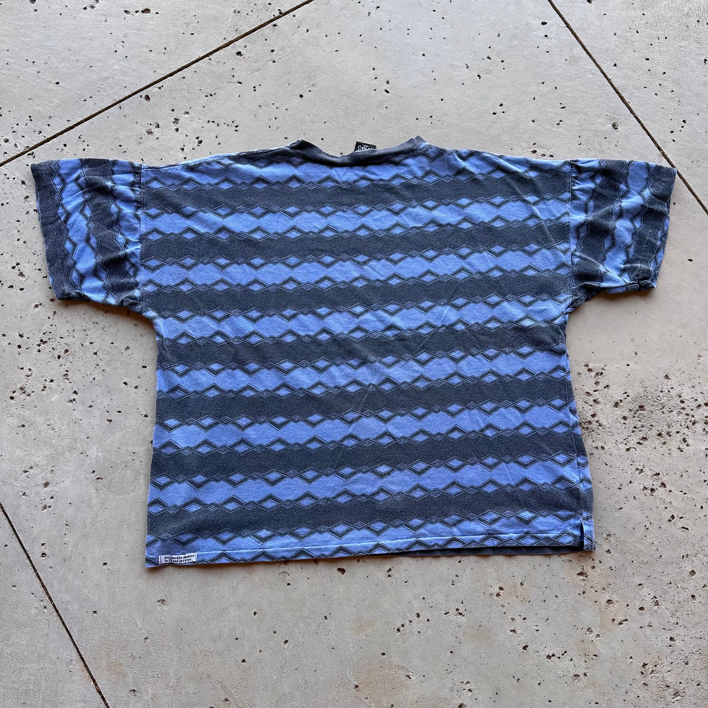 1980’s/90’s Skate Rags Striped T-Shirt Boxy XL