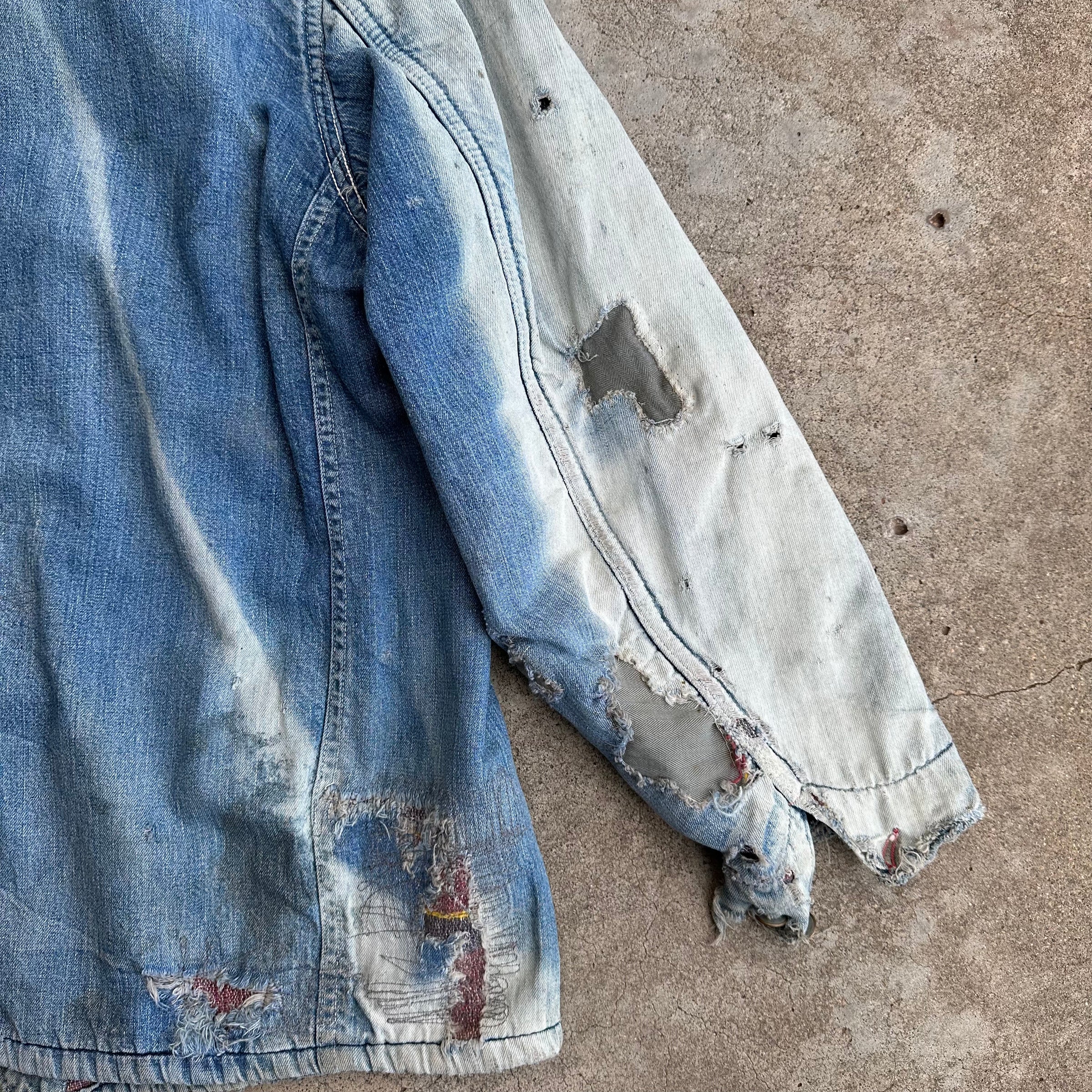 1950’s/60’s Fly’s Blanket Lined Denim Chore Jacket XL