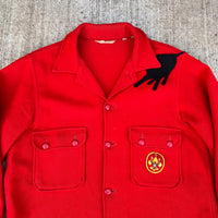1960’s Boy Scout Patched Wool CPO Shirt Size 42