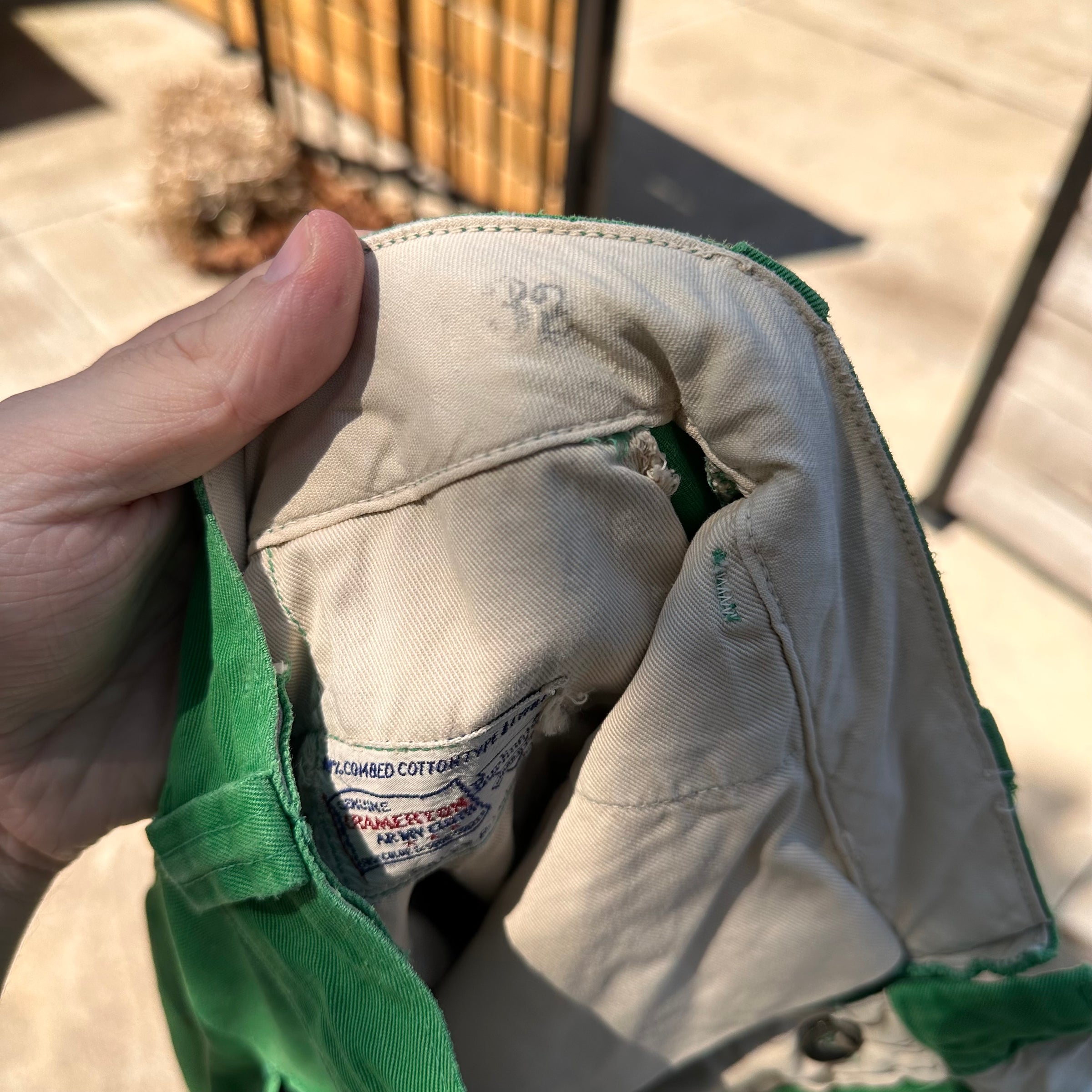 1950’s Shamrock Gas Station Uniform Cotton Work Pants 29” x 30”