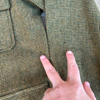 1950’s Field & Stream Gingham Wool Jacket Size 40
