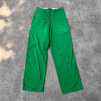 1950’s Shamrock Gas Station Uniform Cotton Work Pants 29” x 30”