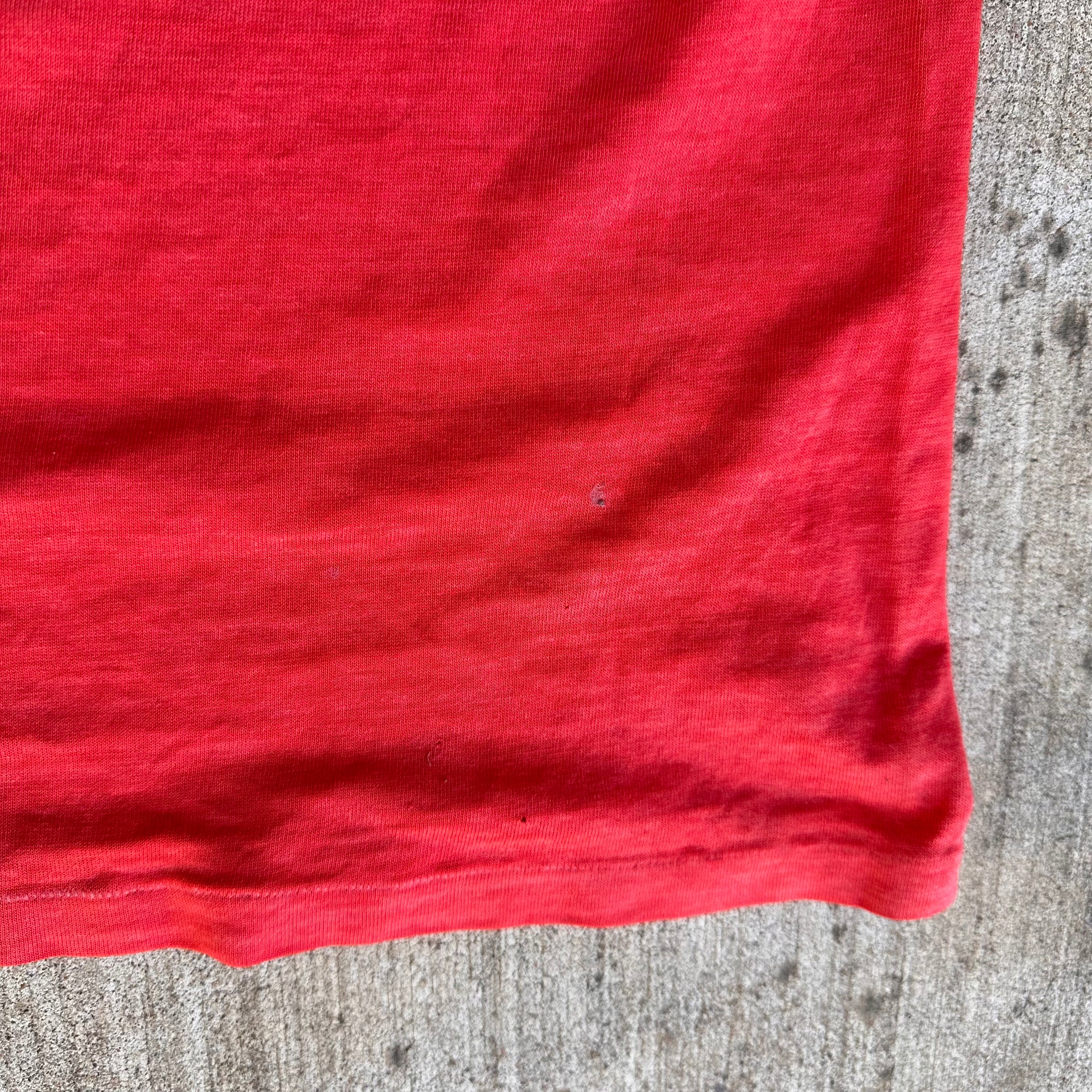 1980’s Thrashed Paper Thin Adidas T-Shirt Large