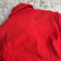 1940’s/50’s JC Higgins Red Wool Mackinaw Jacket Medium