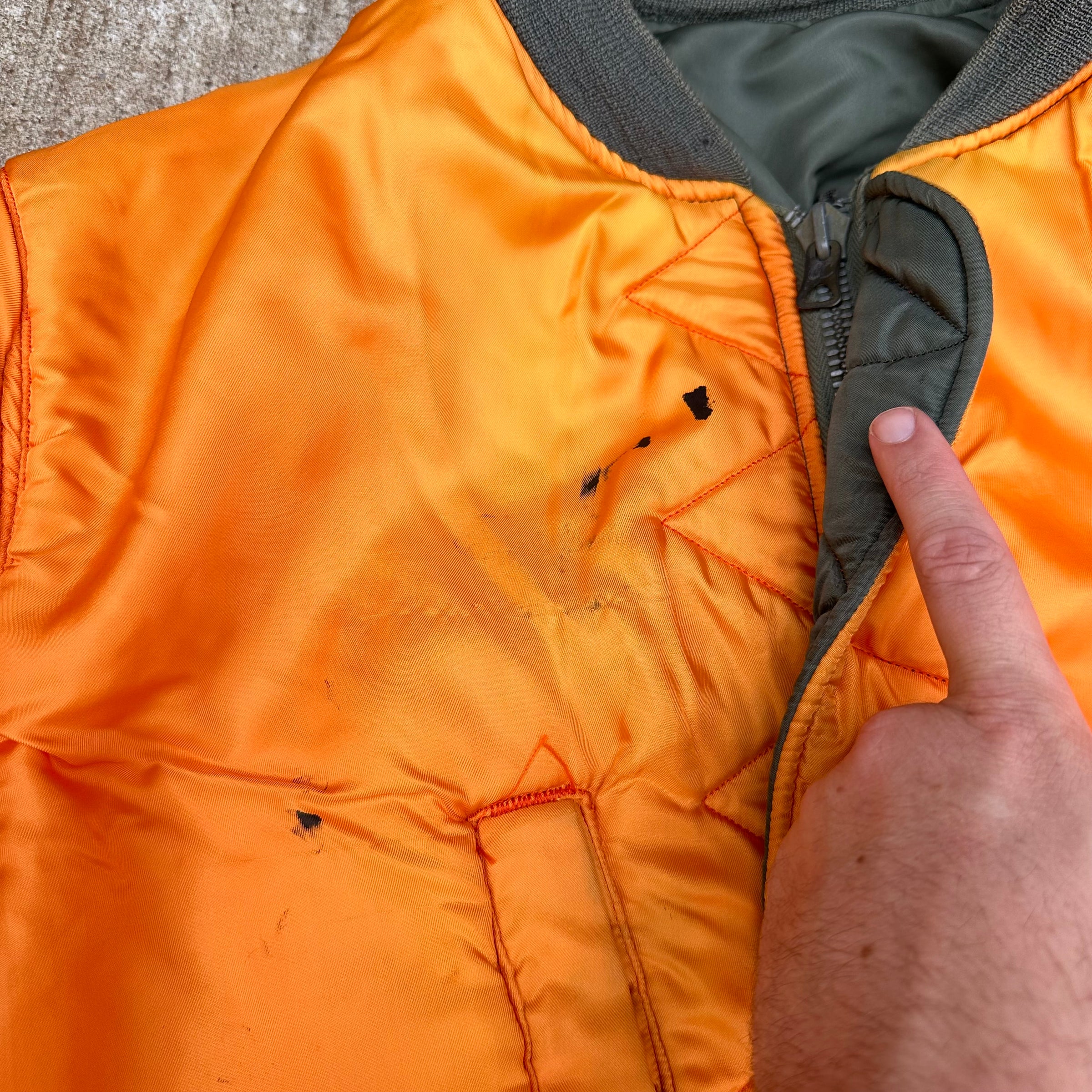 1960’s MA-1 Flight Jacket XL 28” Chest