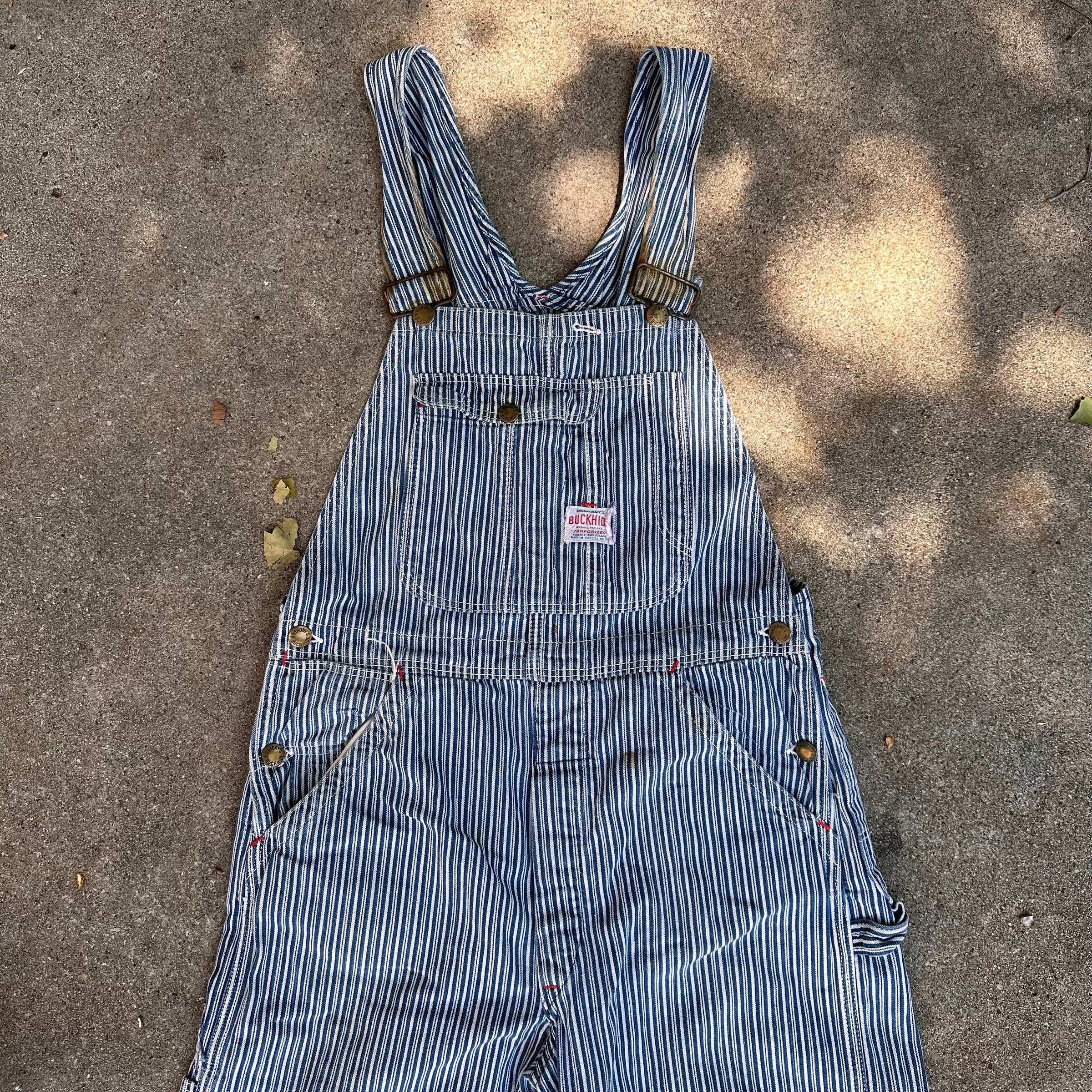 1950’s Anthony’s Buckhide Liberty Stripe Overalls 32” x 30”