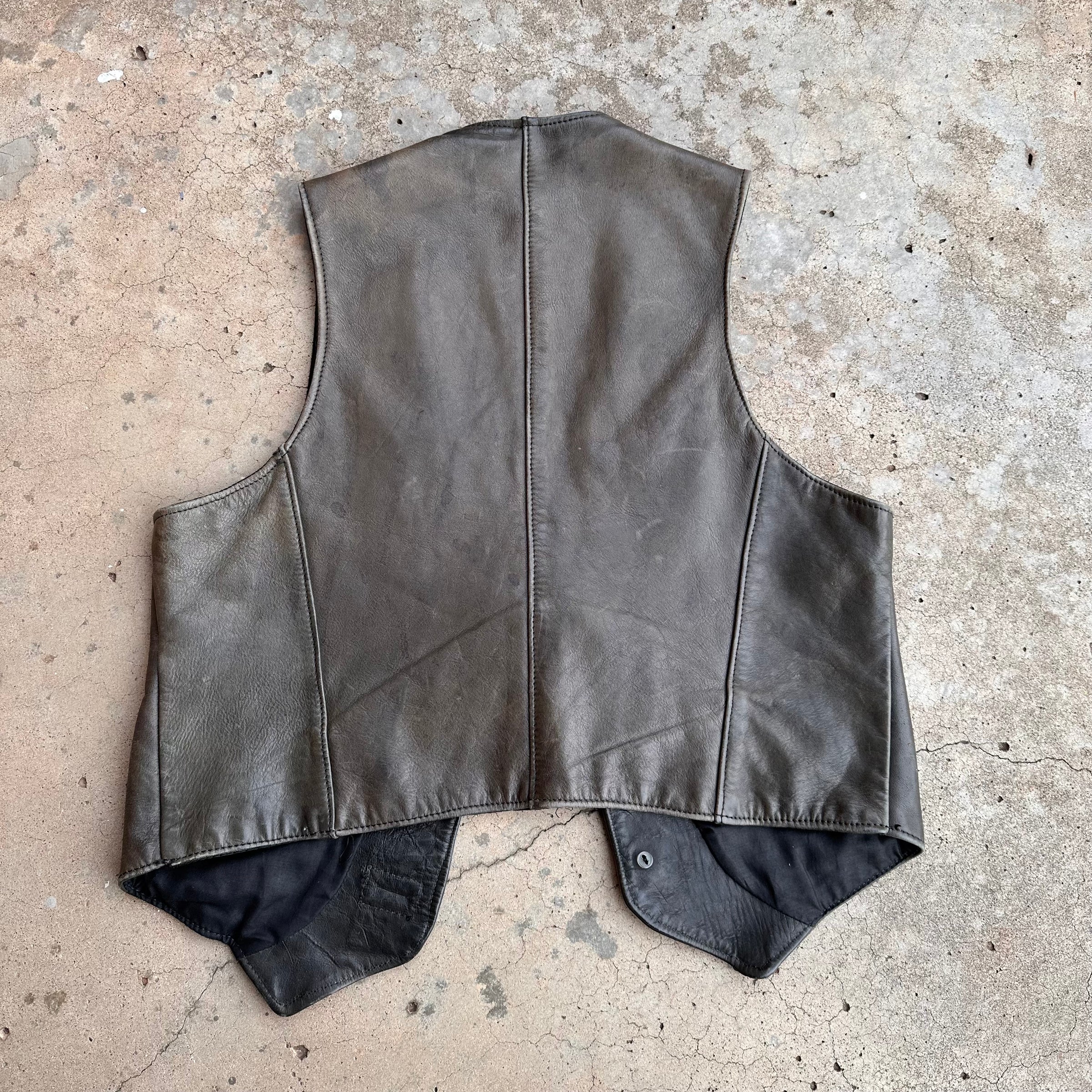1980’s Vanson Leathers Motorcycle Vest 21” Chest