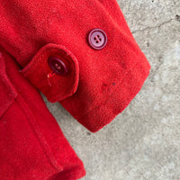 1940’s/50’s JC Higgins Red Wool Mackinaw Jacket Medium