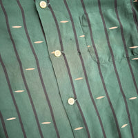 1950’s Tulane Sportswear Rockabilly Gabardine Loop Collar Shirt Small