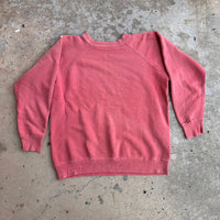 1950’s/60’s Faded Red Raglan Crewneck Sweatshirt 21” Chest