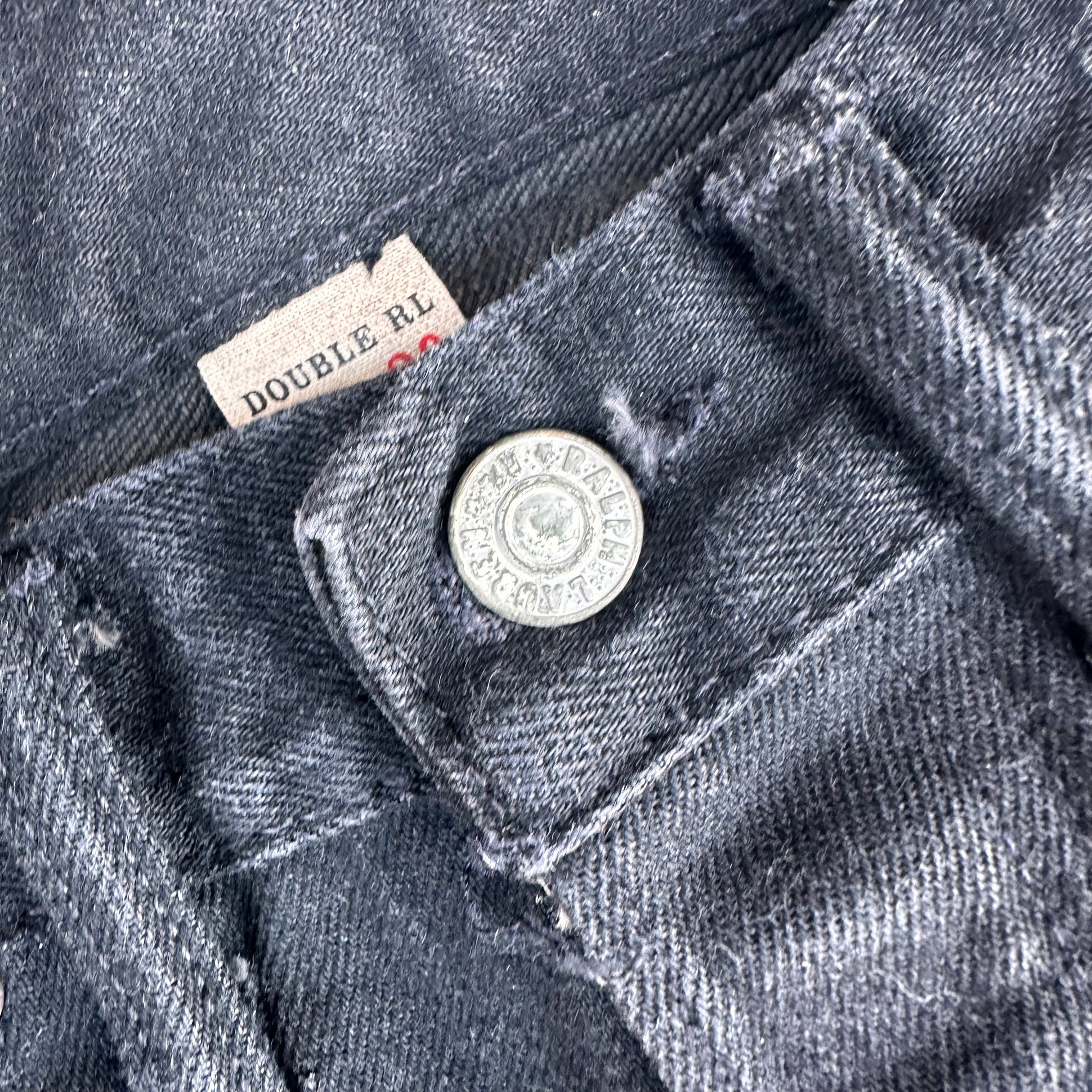 RRL Double RL Slim Fit Black Selvedge Denim Jeans 30” x 29”