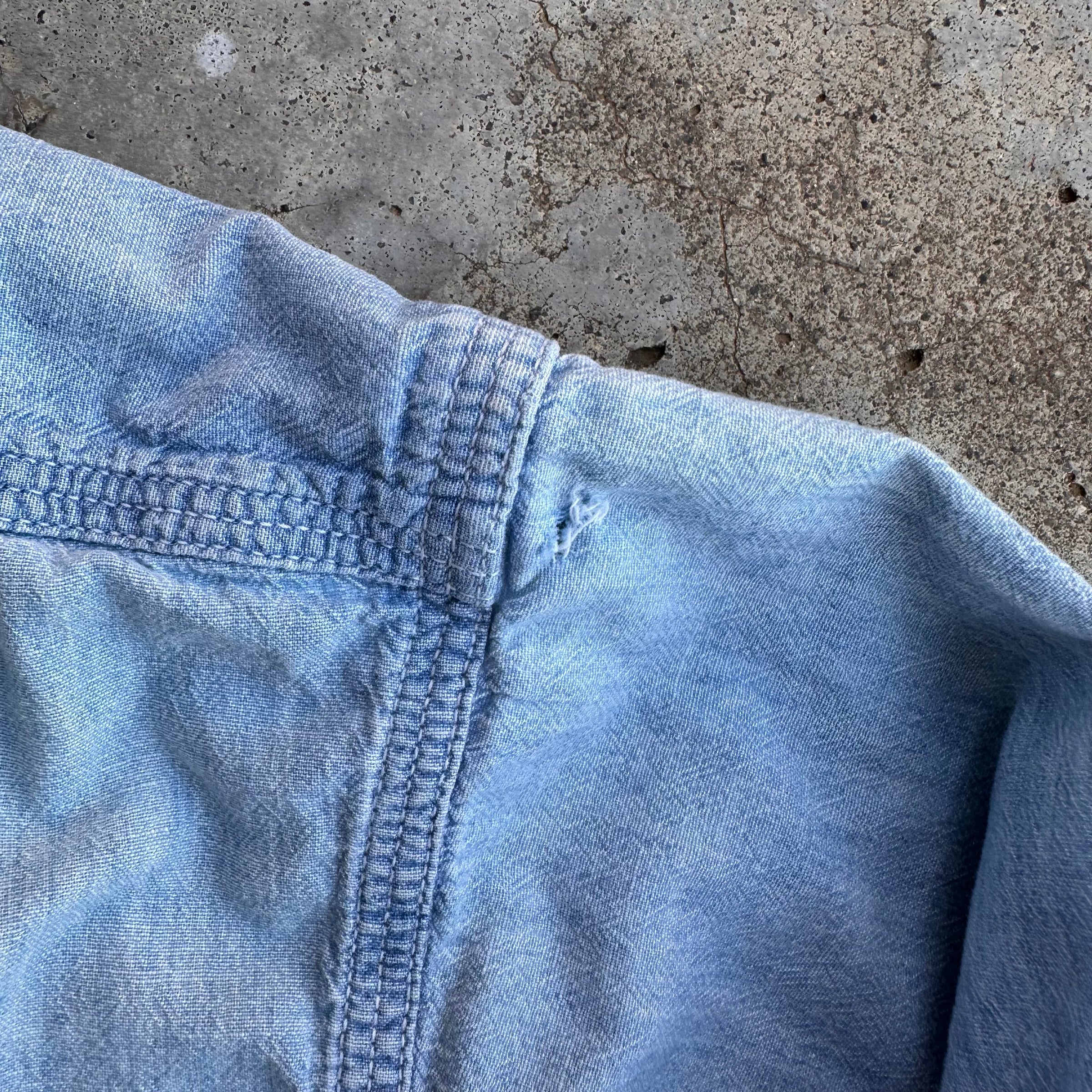 1990’s RRL Chambray Work Shirt Large