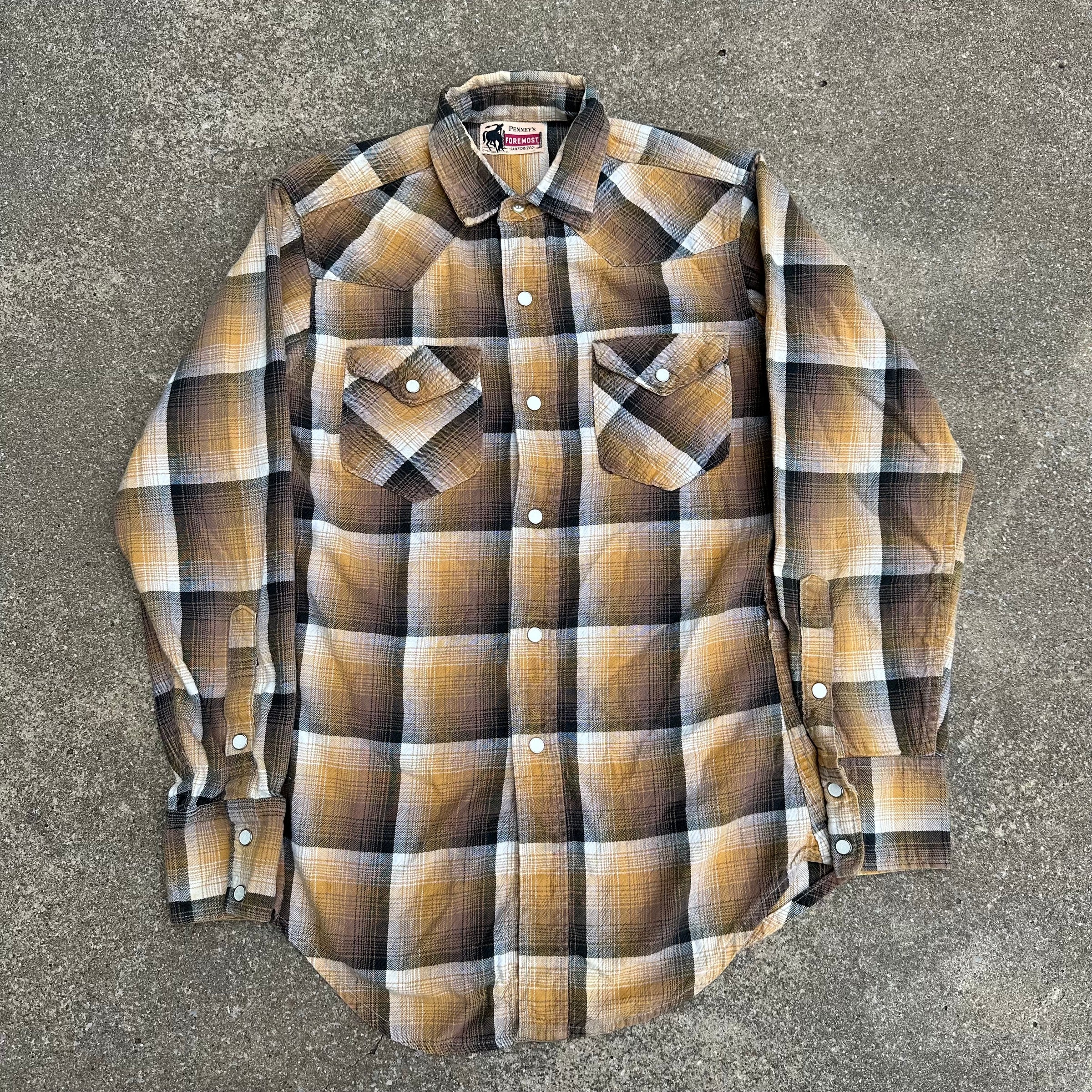 1950’s Penney’s Foremost Cotton Western Shirt Small