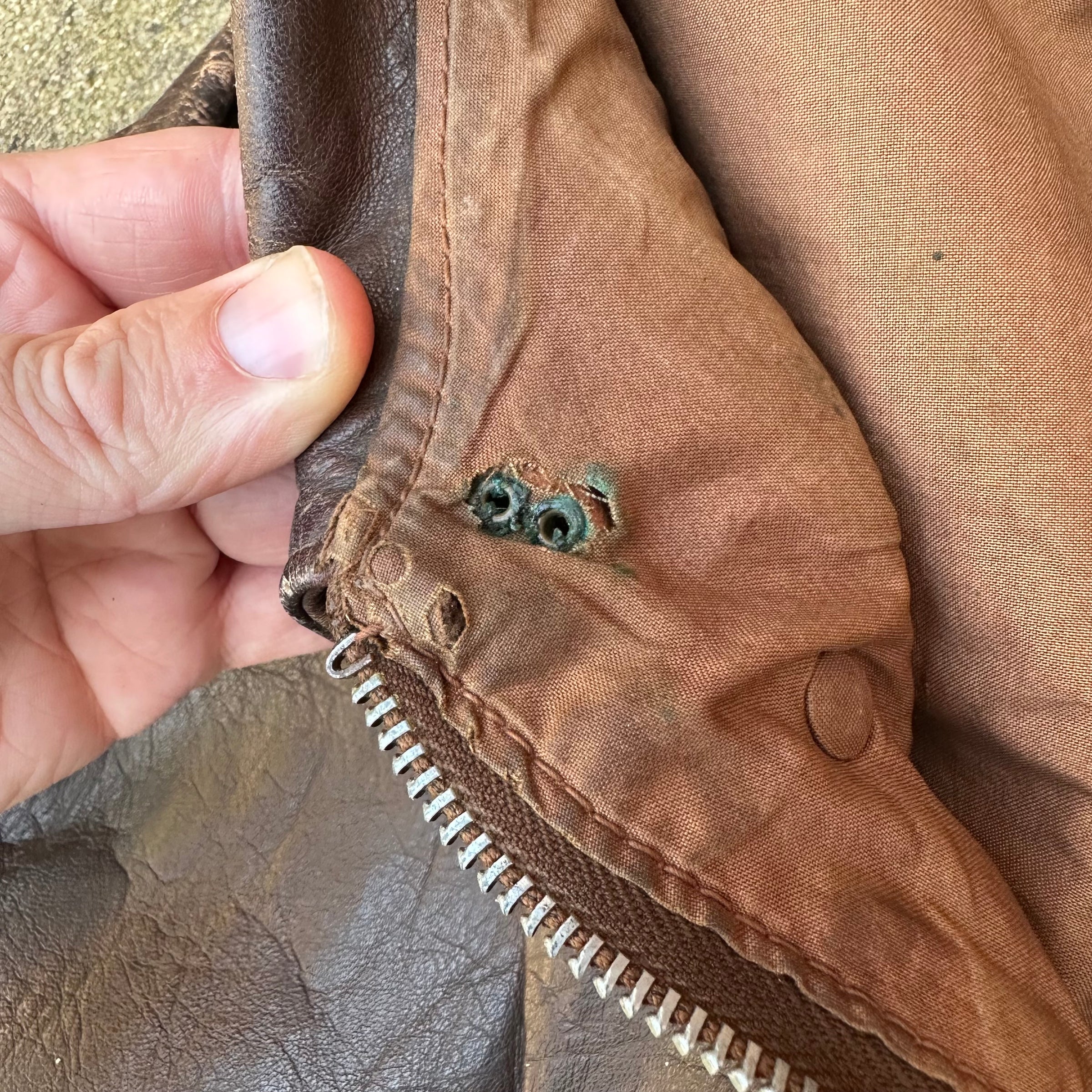 1940’s WWII Named A-2 Leather Flight Jacket