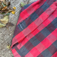 1980’s Five Brothers Plaid Cotton Flannel Shirt Medium