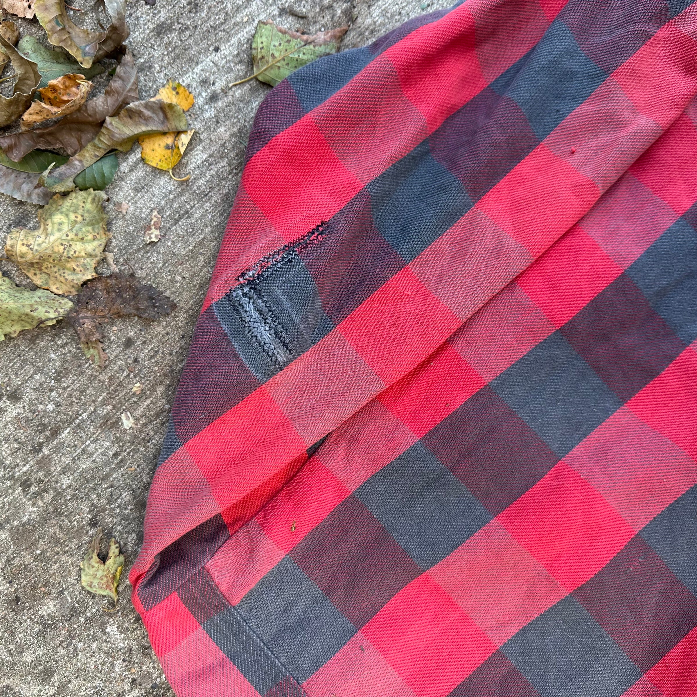 1980’s Five Brothers Plaid Cotton Flannel Shirt Medium