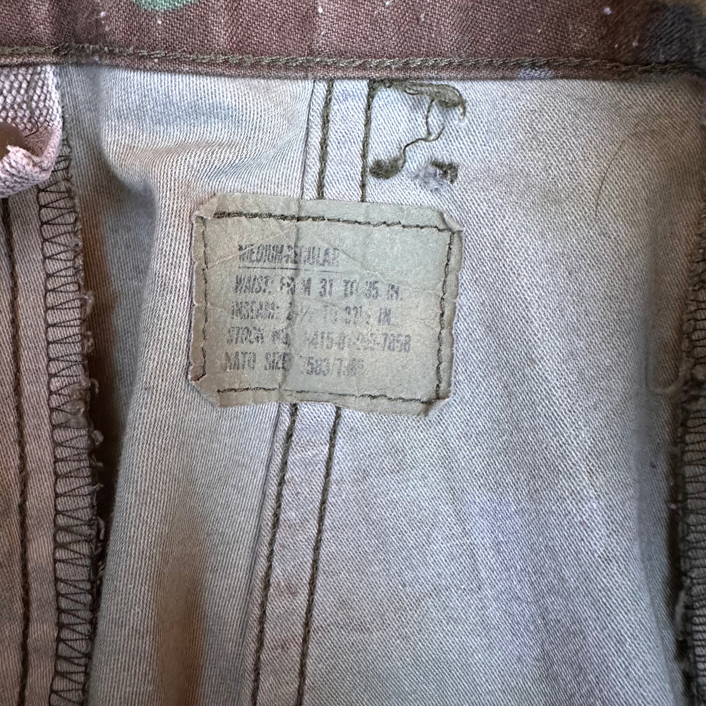 1980’s Woodland Camo M-65 Field  Pants Medium Regular