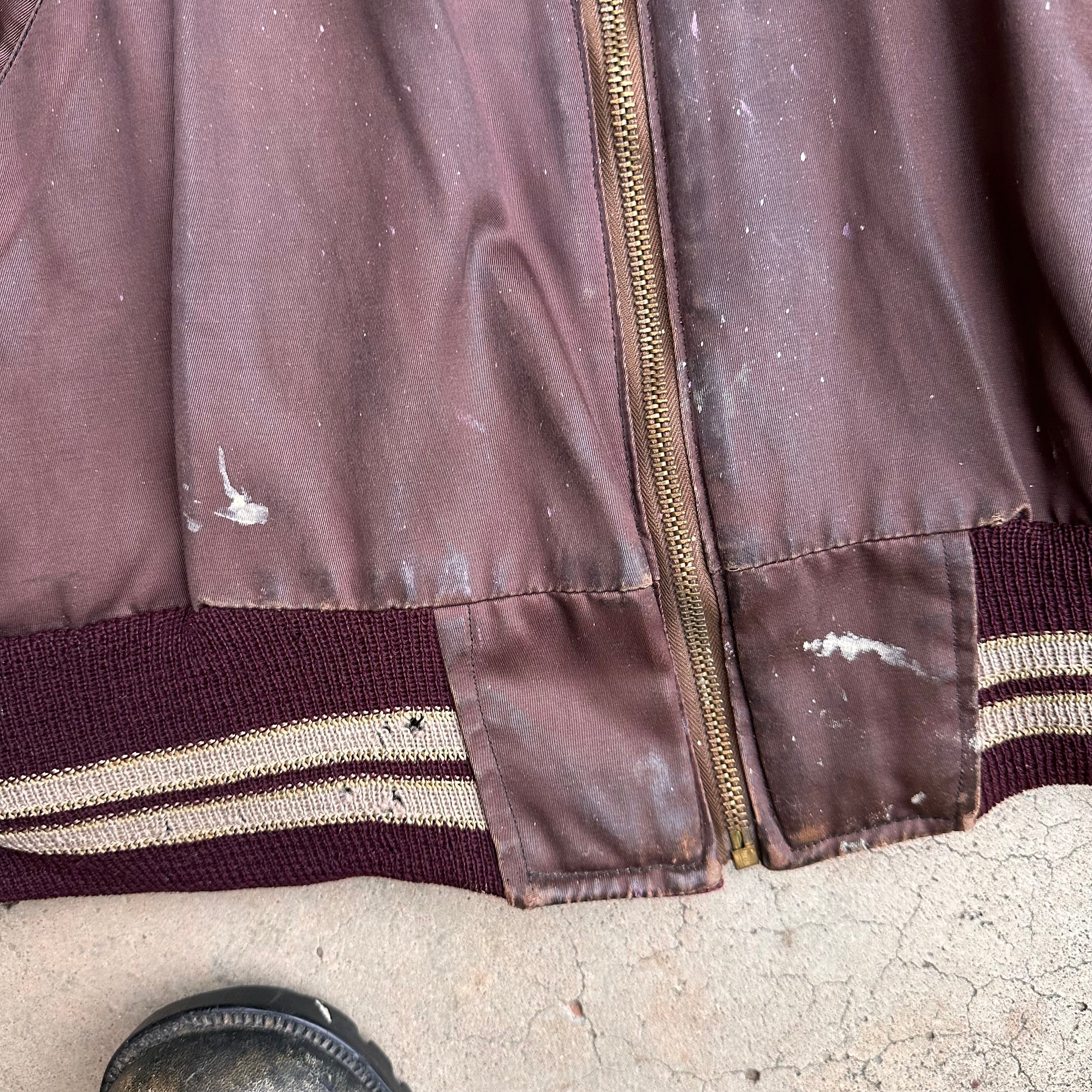 1950’s Painted Reversible Varsity Jacket XL